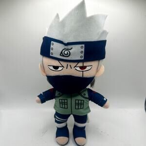 Naruto Shippuden 8'' Kakashi Plush Anime Doll Great Eartern Entertainment EUC